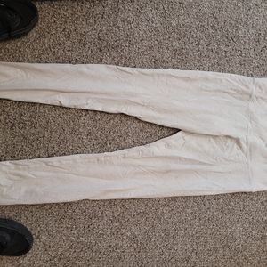 White yoga pants